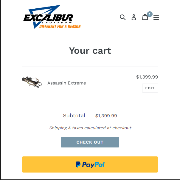 Example image of Assassin Extreme in online shopping cart
