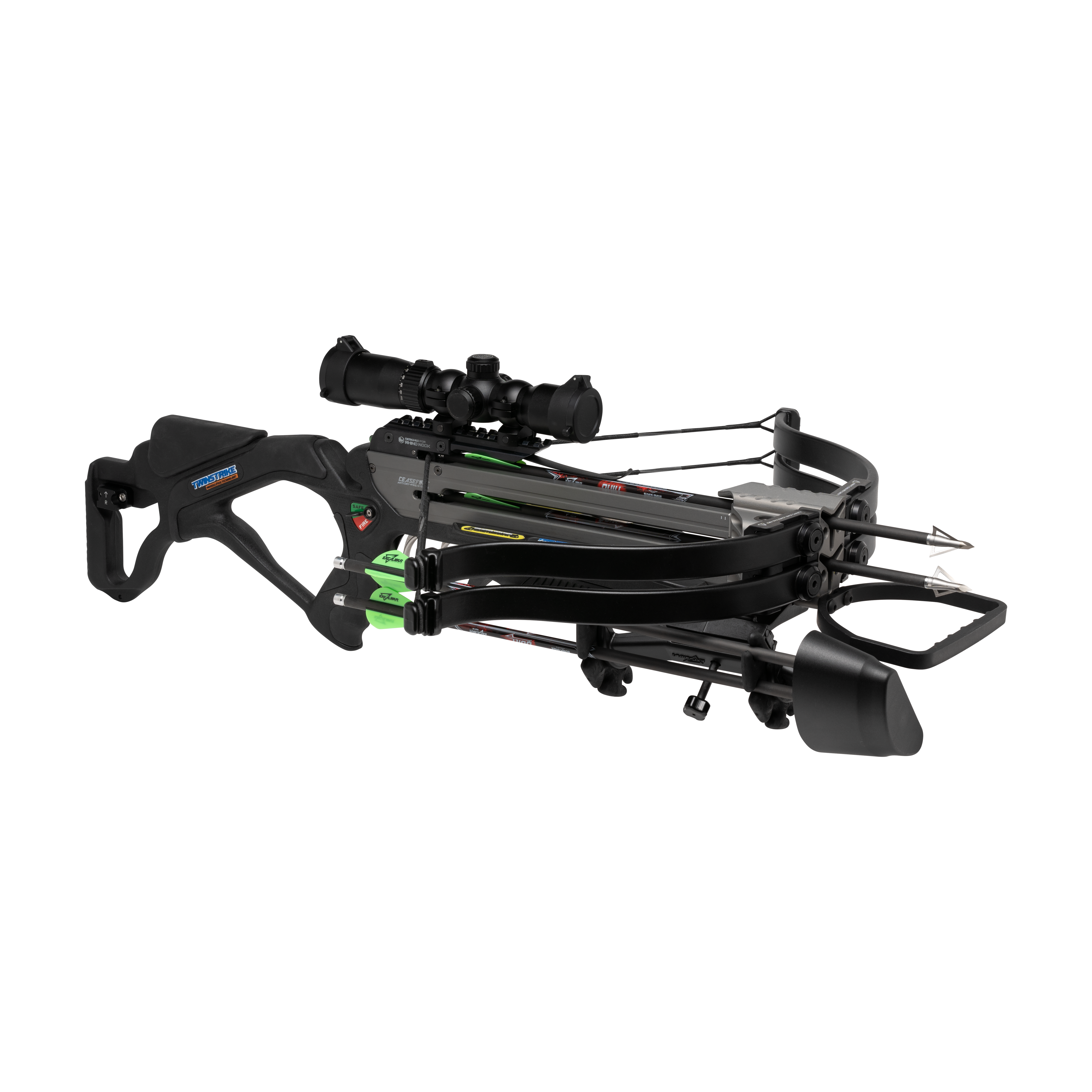 TwinStrikeTac2 Black BottomRight Cocked
